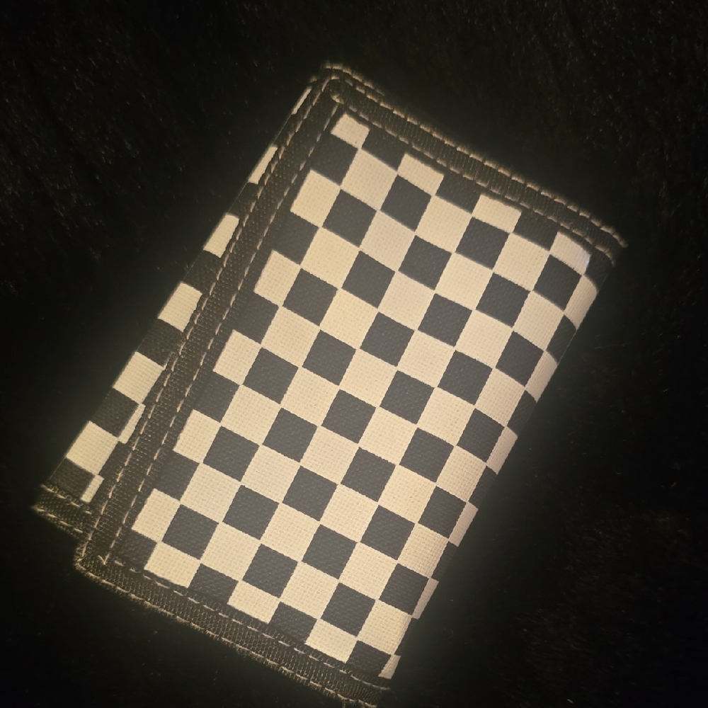 Checkered Black and White Wallet